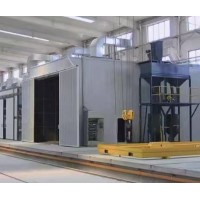 喷砂房设计采用双工位交替作业模式