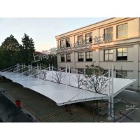 南昌市双开自行车棚-PVDF张拉膜电动车棚-2026价格新行情